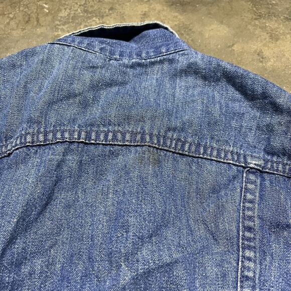 Vintage 70s Wrangler Dark Wash Western Denim Jacket - Picture 3 of 4